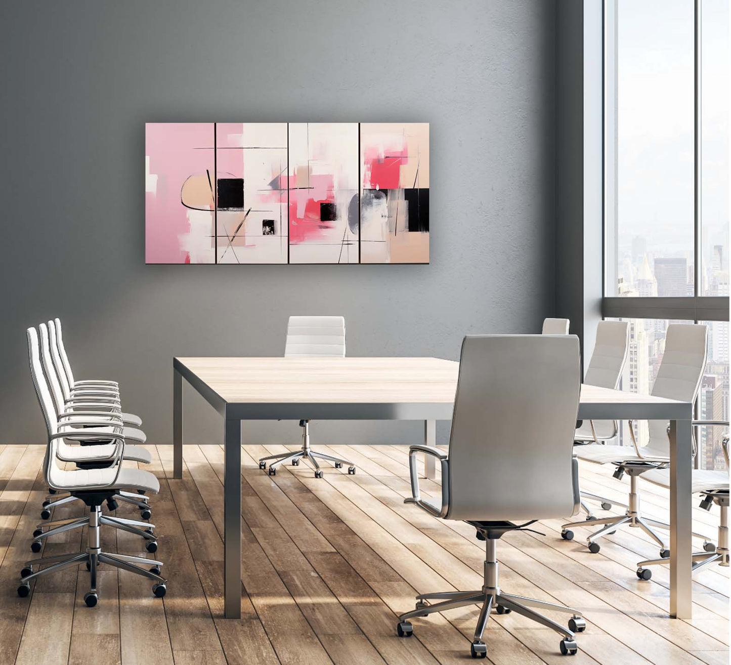 Beaux-arts - Teintes pastel - Œuvre d'art - Art mural