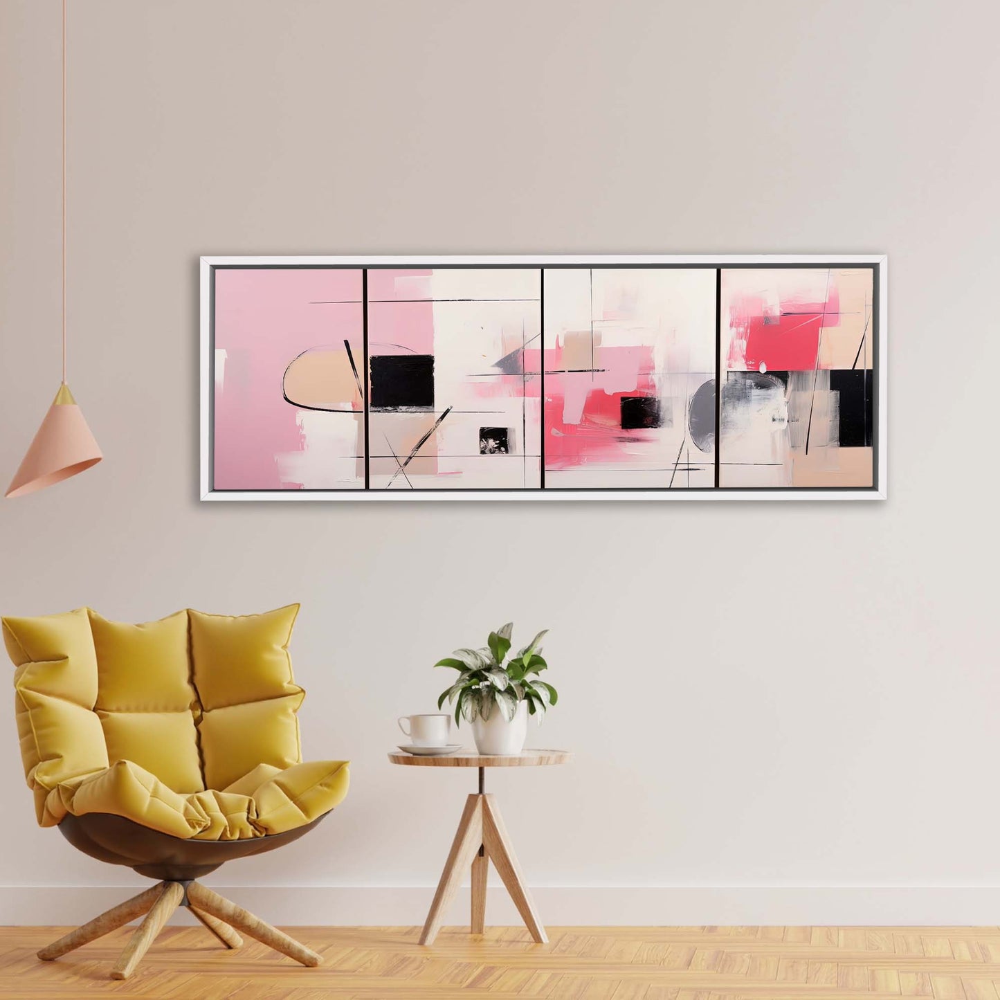 Beaux-arts - Teintes pastel - Œuvre d'art - Art mural