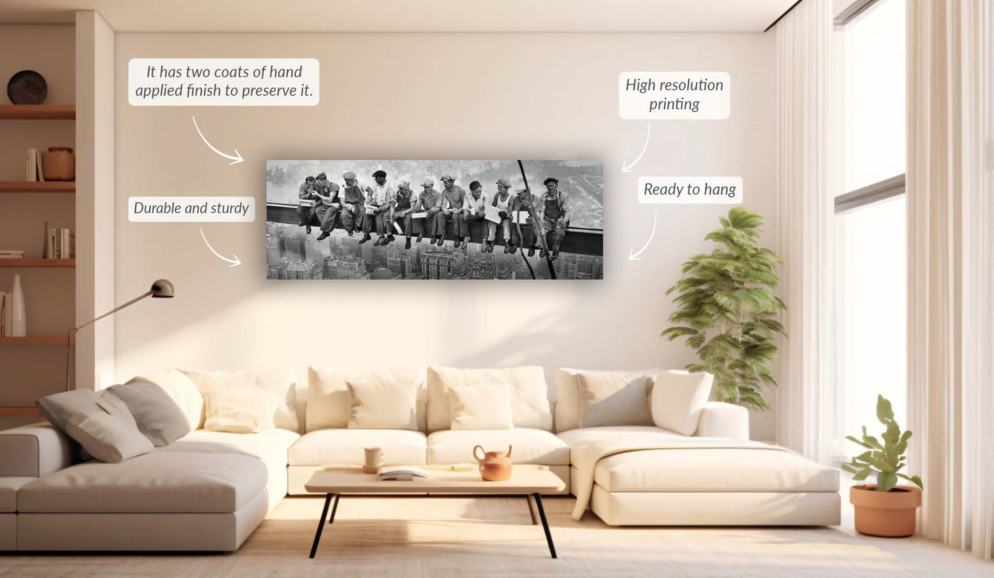 Wall art-Iconic " Lunch" photograph