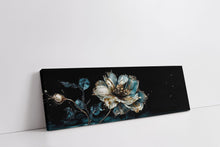 Iris aux tons de bleu Toile d'art 72" x 24"
