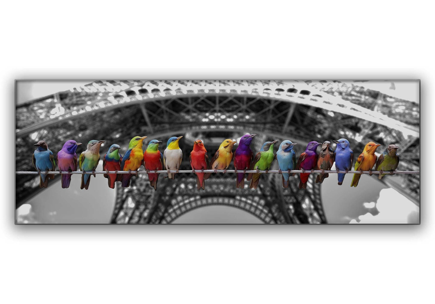 Impression sur toile d'art figuratif "Inséparables"