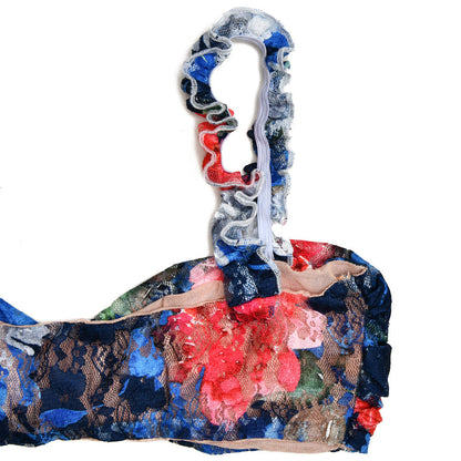 Ensemble deux pièces élégant pour femme – Haut sans manches imprimé et jupe longue plissée