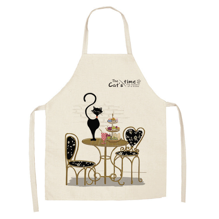 Tablier de chat mignon style dessin animé européen et américain