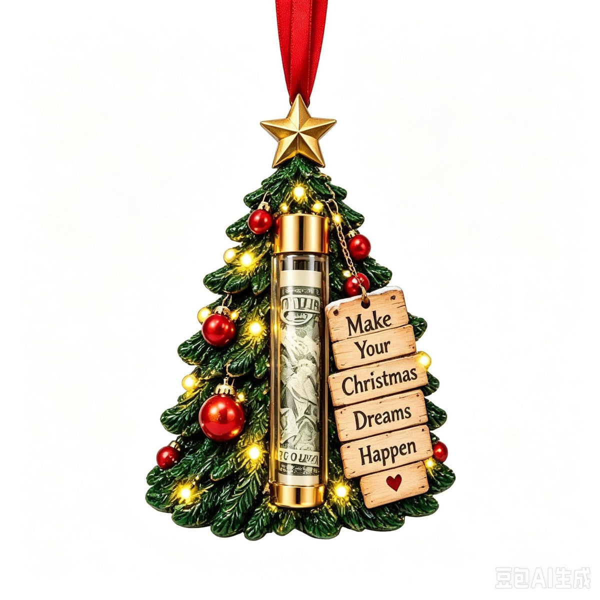Christmas Cash Holder Ornament