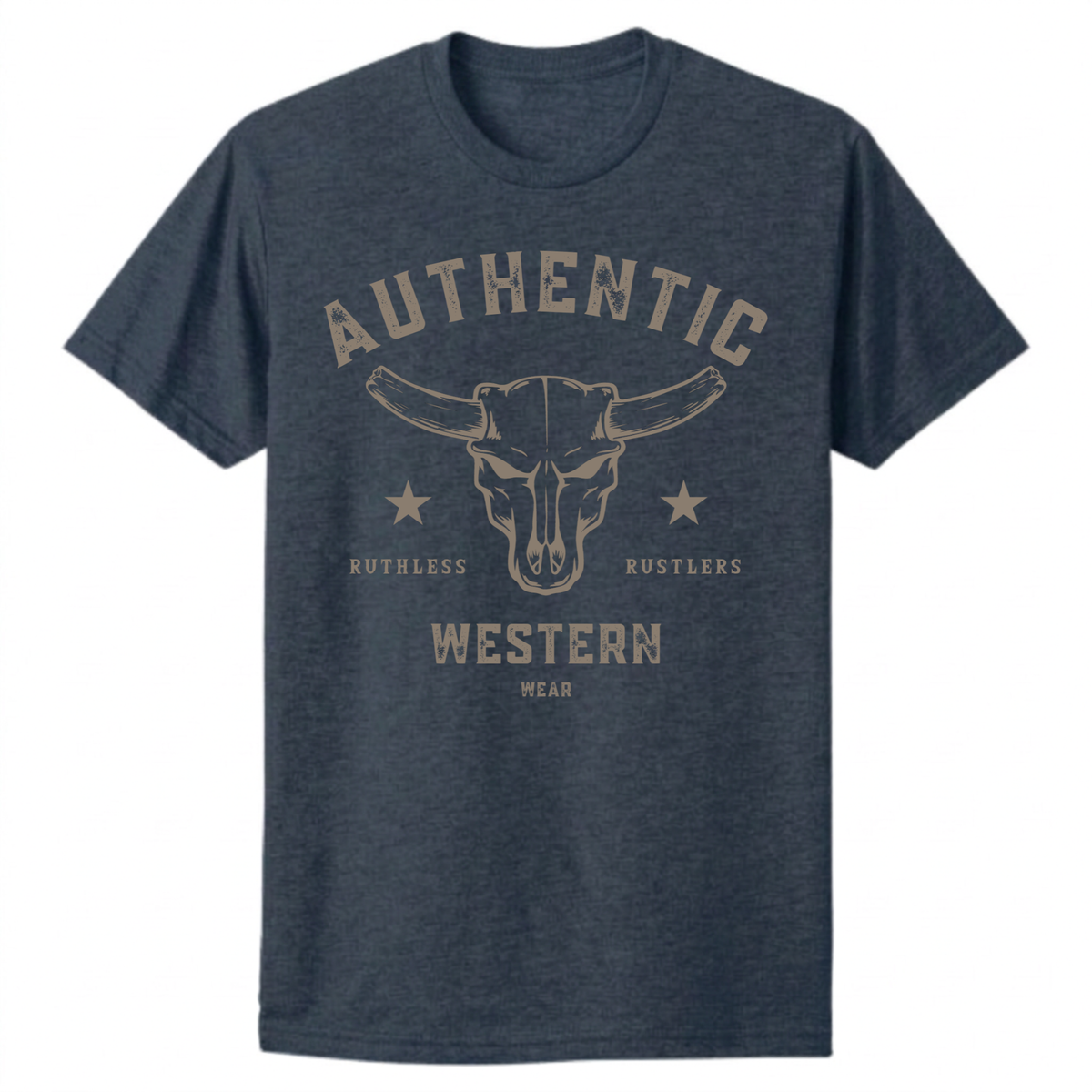 AUTHENTIC WESTERN T-SHIRT | Navy Blue