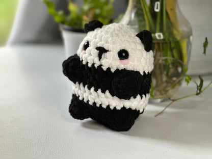 Crochet Panda Plushie: Handmade Panda Amigurumi Toy