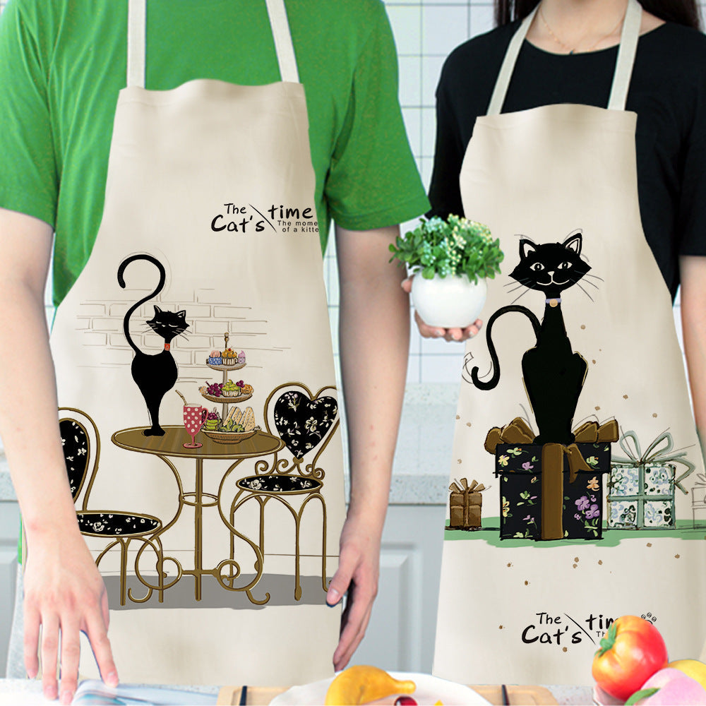 Tablier de chat mignon style dessin animé européen et américain
