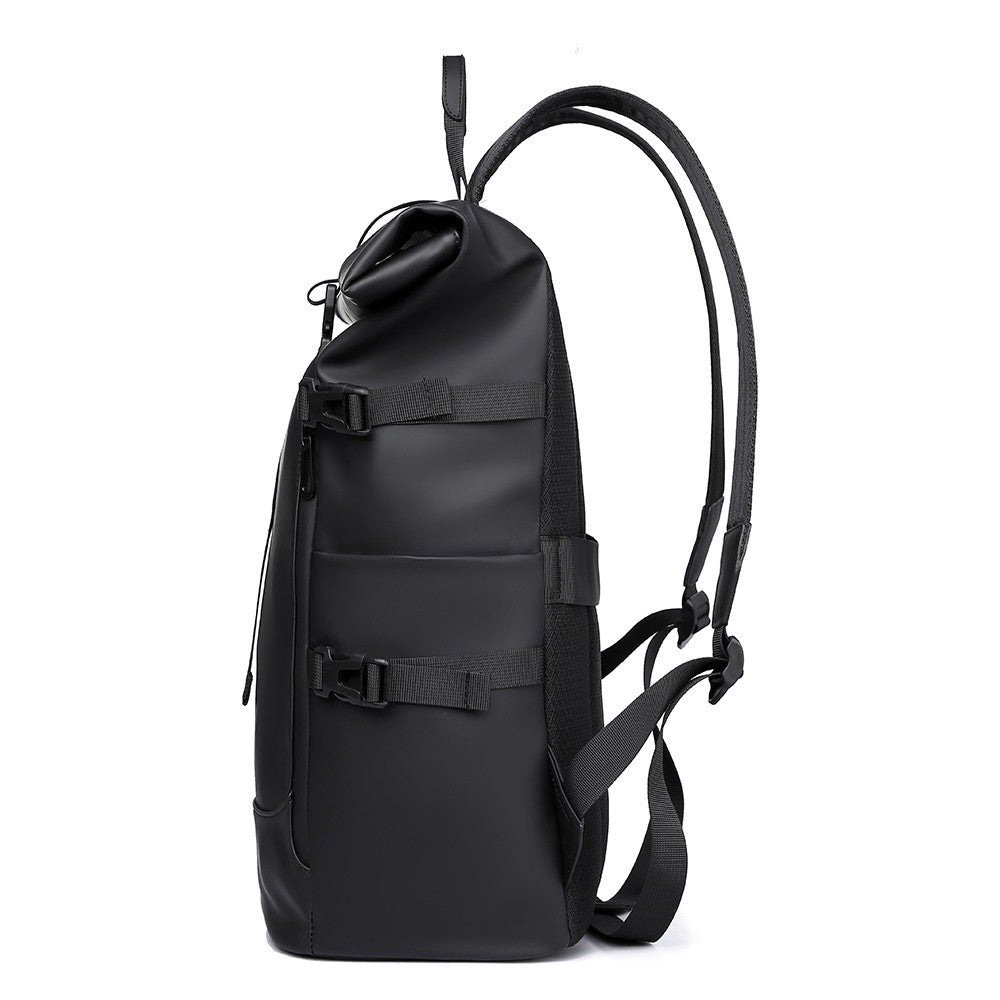 Fashionable Roll-top High-capacity Waterproof Travel Backpack