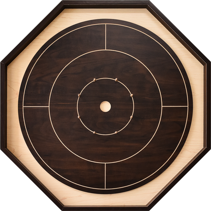 Crokinole Board pour débutants par Crokinole Canada - Crokinole en noyer et érable - Ensemble de jeu de Crokinole traditionnel