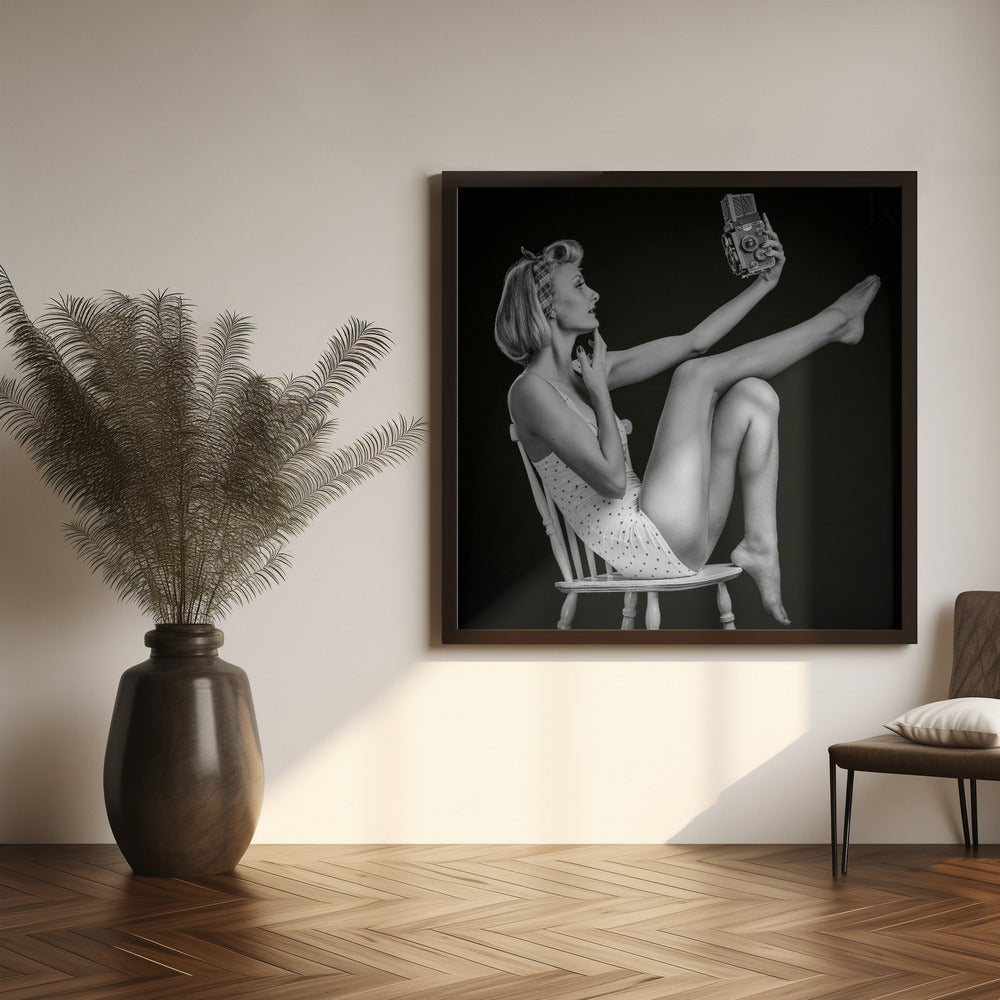 Art mural Selfie vintage
