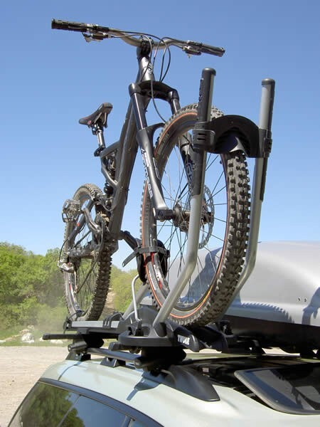 Porte-vélo vertical pour toit Thule 597 Super G Premium