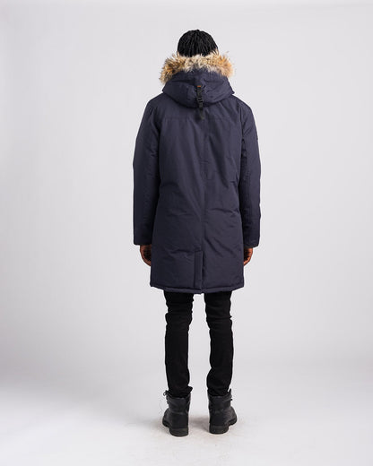Outdoor Survival Canada Men's Nevluk -40 Down Parka, Cold Lake Blue, 2XL - ON DISPLAY