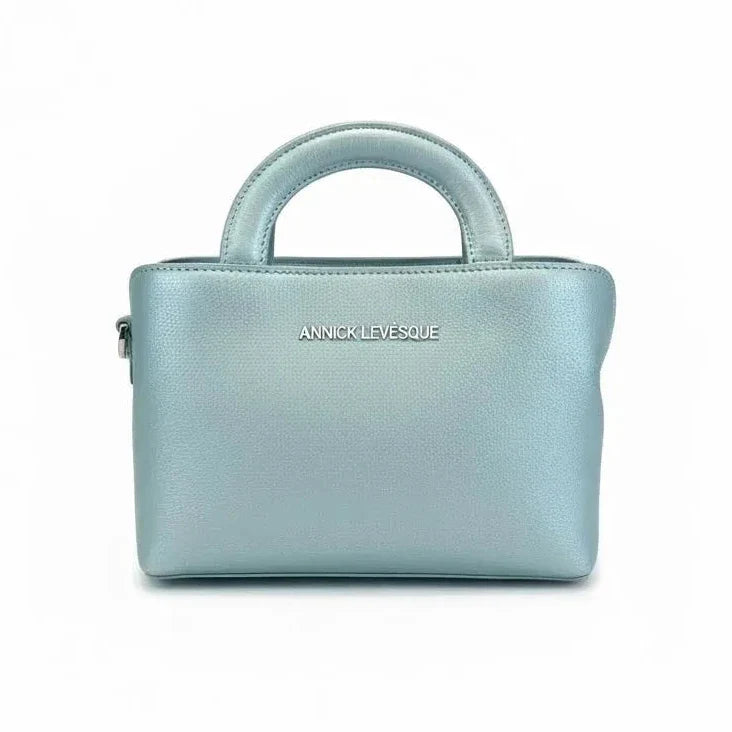 Sac à main en cuir, deux-en-un, Bleu céleste | Clarence