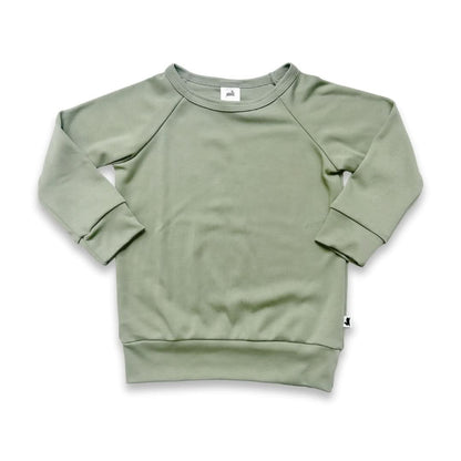Youth Bamboo Raglan Pullover | Graphite