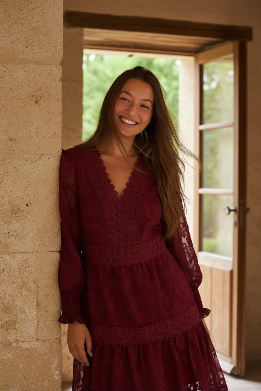 Robe Bohème Edith en Dentelle