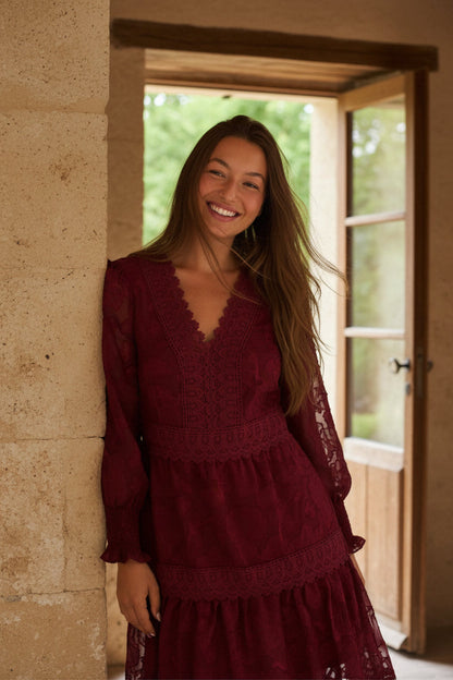 Robe Bohème Edith en Dentelle