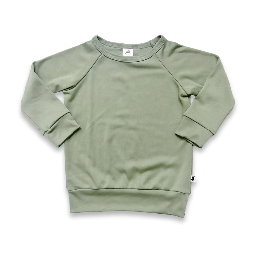 Youth Bamboo Raglan Pullover | Dusty Lilac