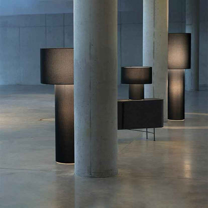 Lampe de table scandinave moderne en tissu – Luminaire décoratif pour chevet et salon avec structure en fer