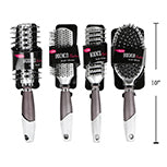 BODICO Metallic Hair Brush with Rubber Handle - 77115