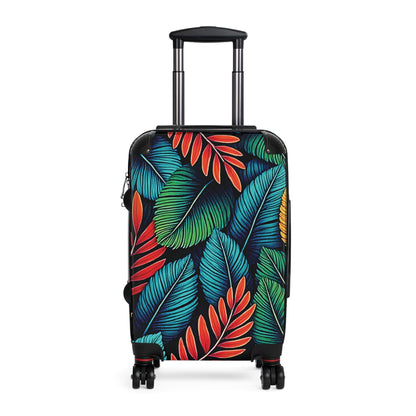 Valise cabine feuille tropicale – Bagage de voyage imprimé palmier coloré