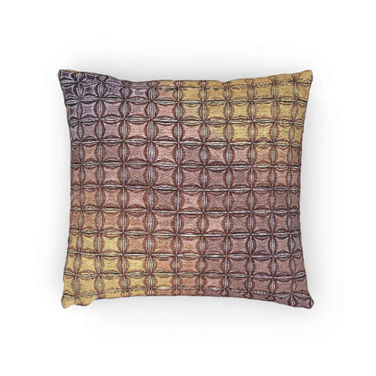 Coussin géométrique tissé | Motif quadrillé, coussin décoratif texturé de style bohème