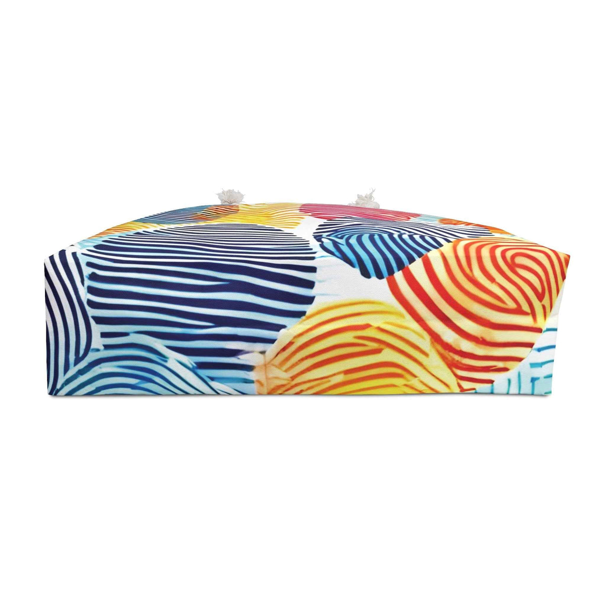 Sac de voyage Weekender à motif d'empreintes digitales colorées | Sac de plage arc-en-ciel | Sac de cabine pour mamans