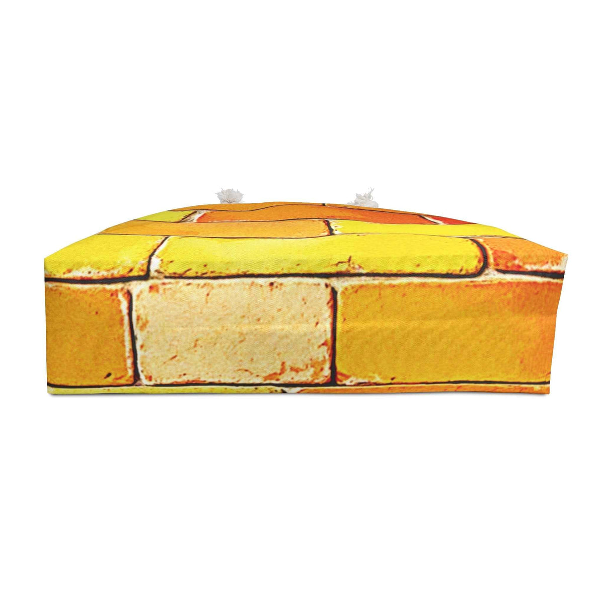 Sac de week-end à motif de briques colorées | Jaune orange vert, grand sac fourre-tout