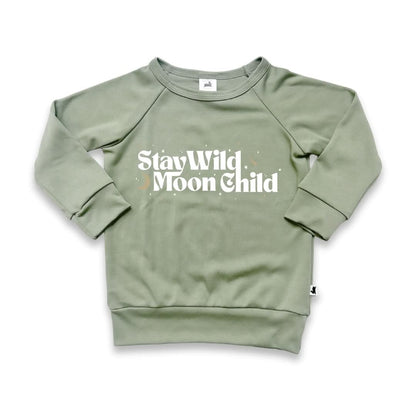 Baby/Kids' Graphic Bamboo Raglan Sleeve Pullover | Theres Magic In All Of Us In Dusty Lilac