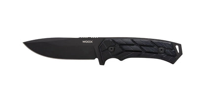 Couteau WOOX Rock 62 Mil-Spec, lame noire avec manche XGRIP