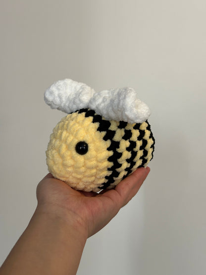 Handmade Crochet Bee Plushie – Bumblebee Toy