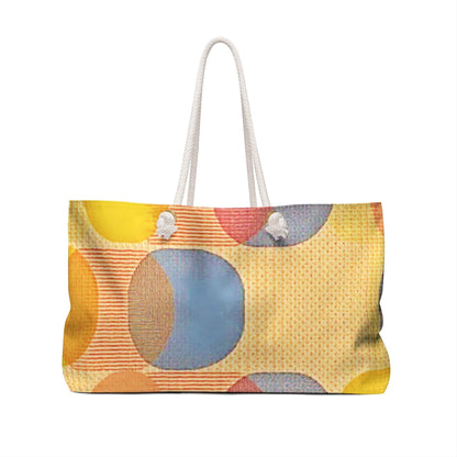 Sac de voyage rétro à cercles colorés | Sac fourre-tout géométrique abstrait | Sac de plage | Grand sac fourre-tout | Sac de maman occupée | Sac de maman qui travaille