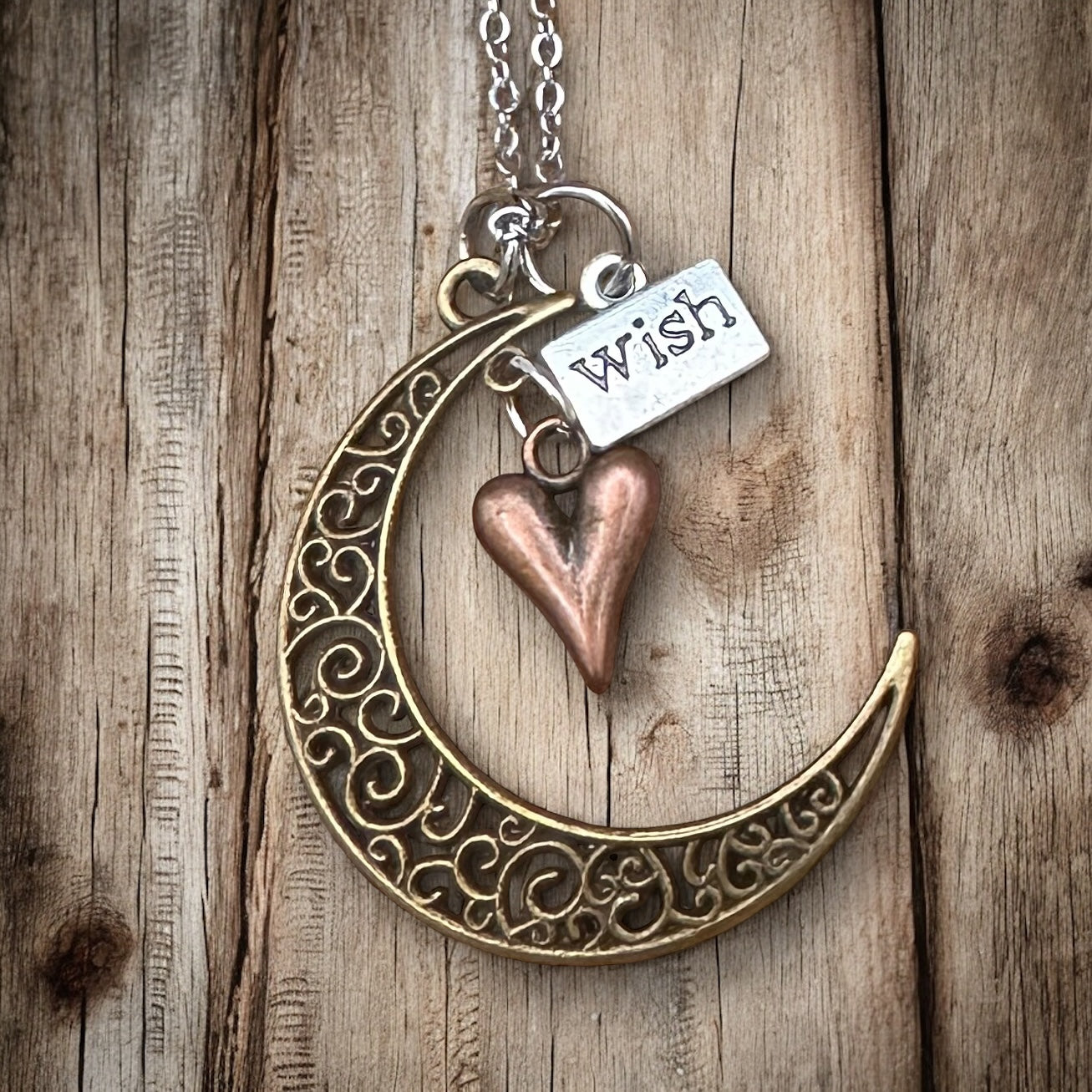 Collier Je t'aime jusqu'à la lune