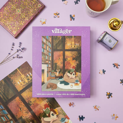 Bibliothèque des rêves | Puzzle 1000 pièces pour adultes | Conçu au Canada par Tara Younggren