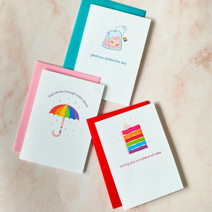 Spill The Tea | Pride Mini Greeting Card
