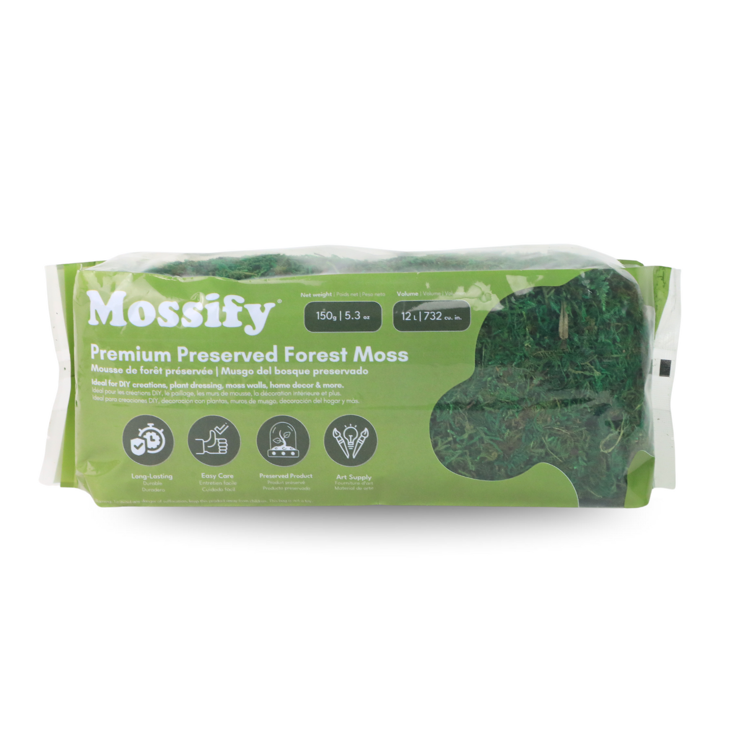 Mousse de forêt stabilisée de première qualité