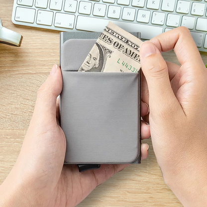Pop Up Wallet Lycra Material | Slim Wallet | Mens Wallet | Card Holder | RFID Blocking