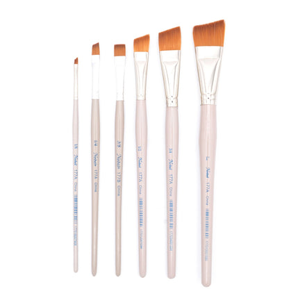 Comet - Golden Synthetic Short Handle Brush