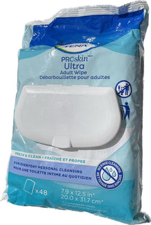 Lingettes pour adultes TENA Proskin Ultra, paquet de 48