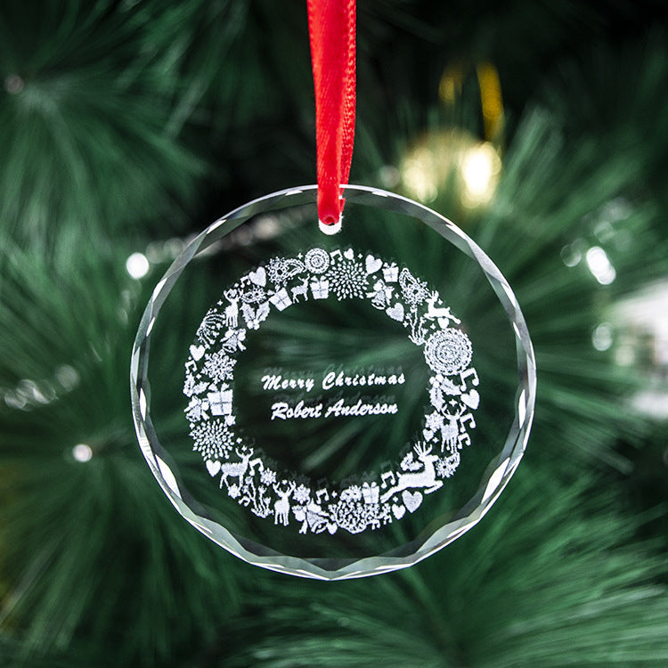 Christmas Ornament Crystal Pendant