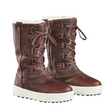 Bottes d'hiver en cuir imperméables doublées de laine Yorkville pour femme de Baffin avec fermeture éclair latérale
