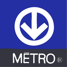 Icône en bois - Métro