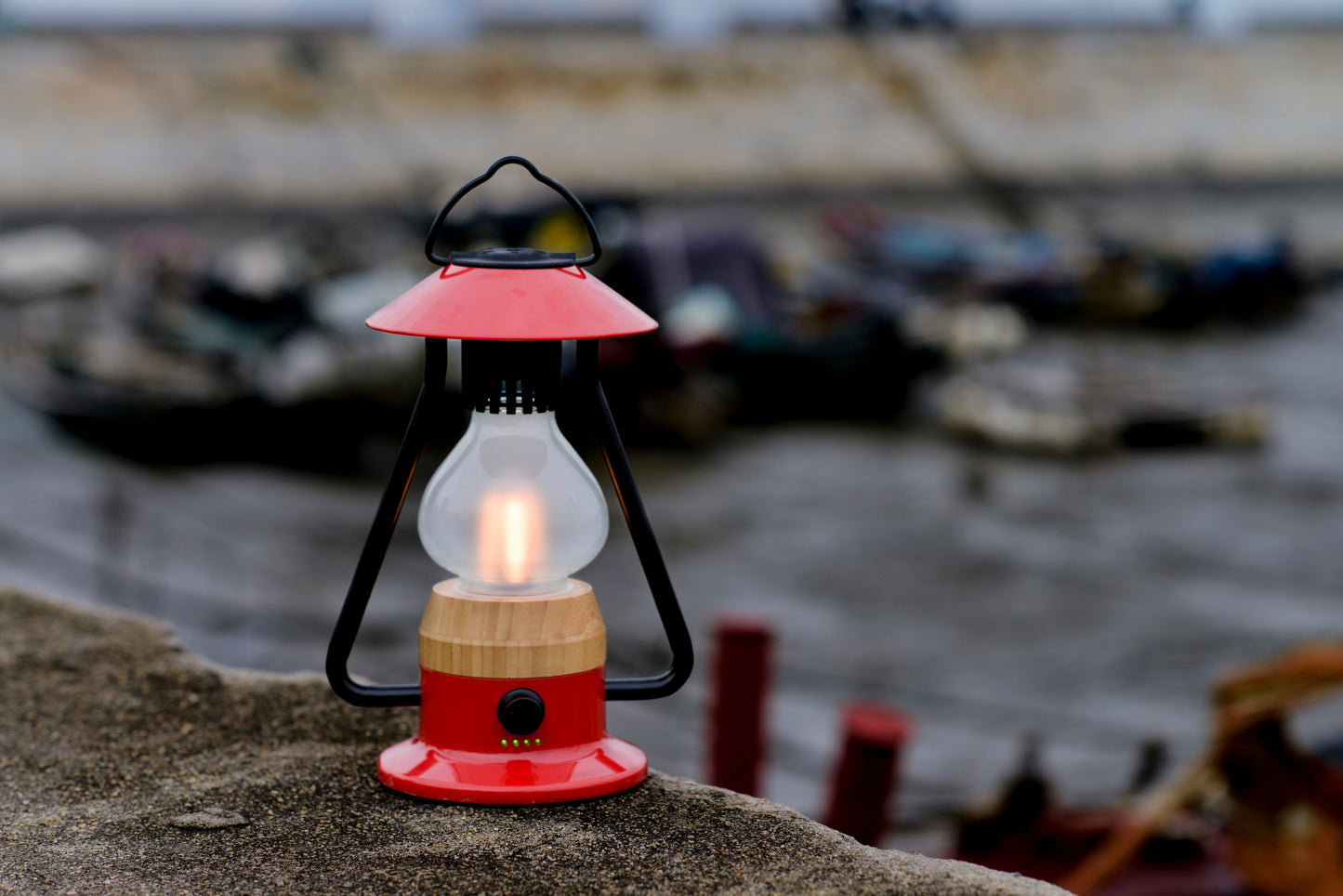 TRU De-LIGHT ROMANTICO Lampe LED tout-en-un, rechargeable, haut-parleur Bluetooth - ROUGE FEU / JAUNE / BLEU AQUA / VERT / NOIR