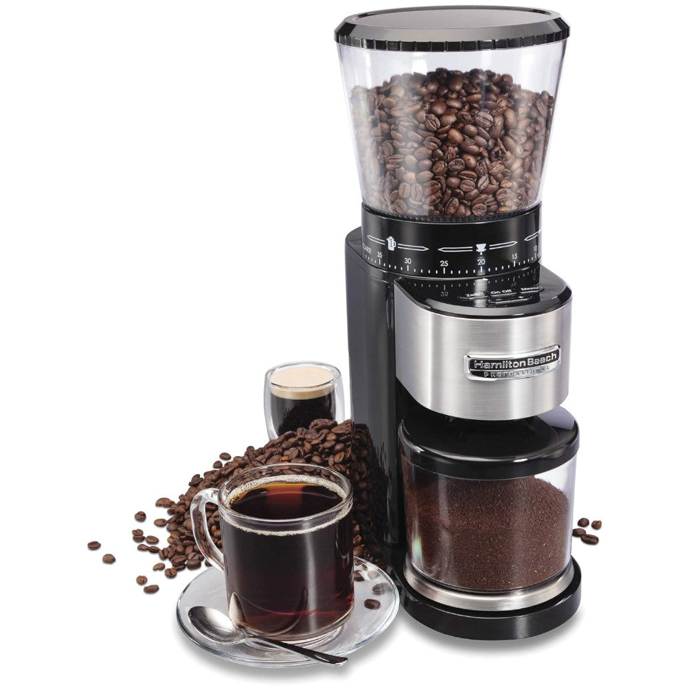 HAMILTON BEACH PROFESSIONAL 80405 Conical Burr Digital Coffee Grinder
