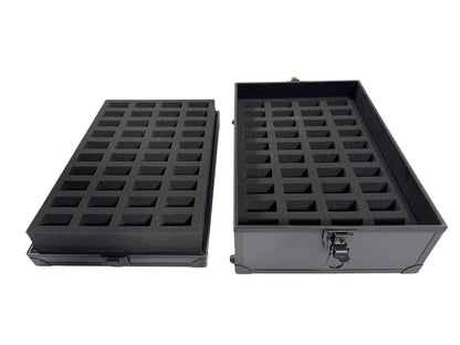 Mallette de rangement pour miniatures EVORETRO 80 emplacements avec mousse personnalisable