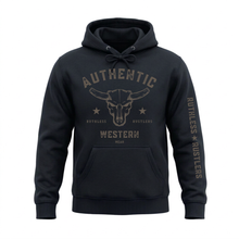 SWEAT À CAPUCHE AUTHENTIC WESTERN | Bleu tempête