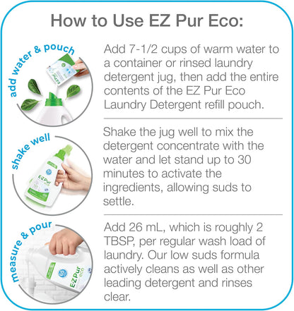 E-Z Pur Eco – Concentrated Natural Laundry Detergent Refill