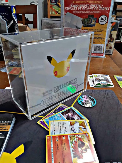 EVORETRO 4mm Acrylic ETB Protector with Sliding Lid – UV-Resistant Display Case