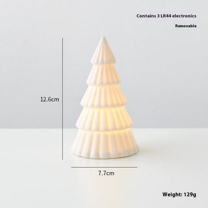 Ceramic Christmas Village – Luminous Desktop Holiday Decoration, 5 Styles