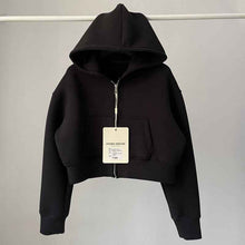 Women's Solid-Color Loose-Fit Hooded Sweatshirt