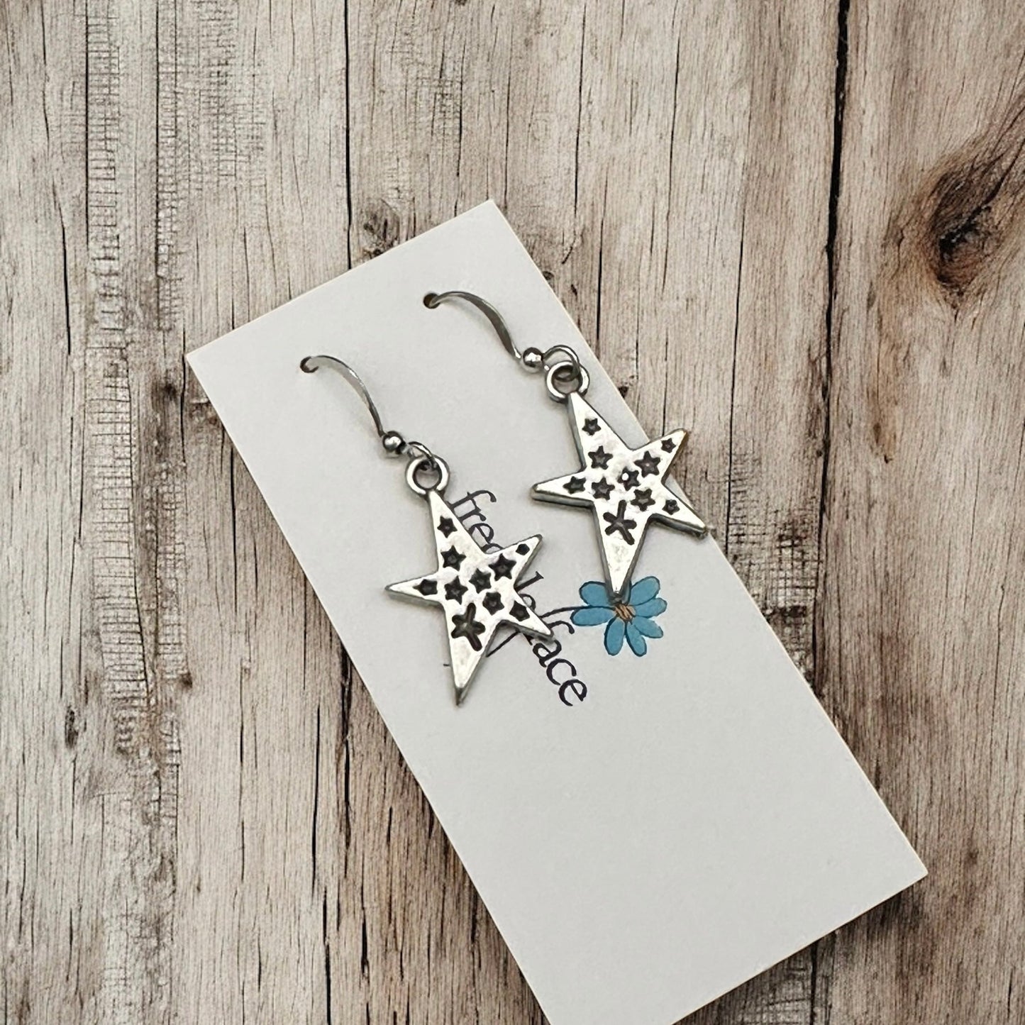 Boucles d'oreilles étoile pleine d'étoiles